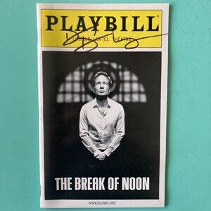 David Duchovny Signed Playbill THE BREAK OF NOON December 2010 Off Broadway B&W